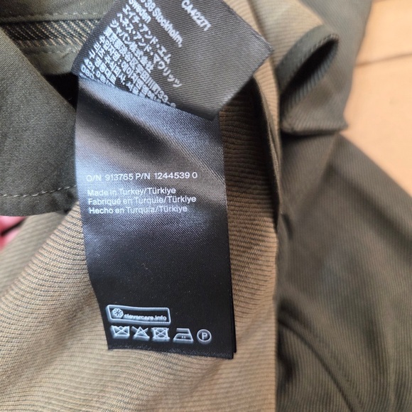 NWT COS Oversized Wool Blend Shirt Dress Green Women’s 6 6364 - Picture 9 of 10